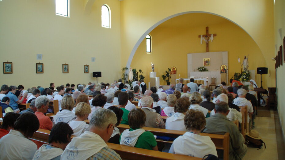 Marienweihe in Medjugorje im Haus Regina Pacis.